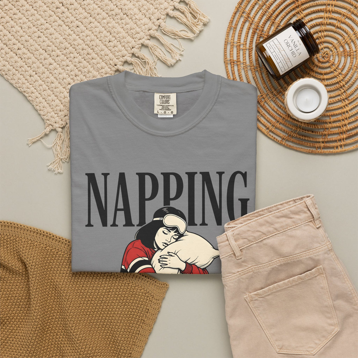 Girl T-Shirt T-Shirt Funny Sleep Gift Women Comic T-Shirt Plushie T-Shirt Humor Fan Cartoon T-Shirt Slumber Graphic Retro Alarm Clock T-Shirt