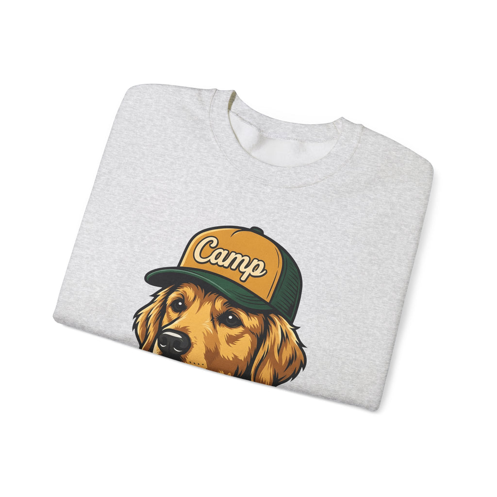 Golden Retriever Sweatshirt Dog Hiking Gift Women Hand Drawn Sweatshirt Retriever Sweatshirt Dog Fan Illustrated Graphic Sweatshirt Classic Cap Sweatshirt
