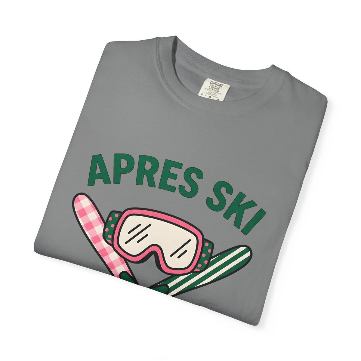 Ski Goggles T-Shirt Skiing Winter Gift Women Cartoon T-Shirt Snow Goggles T-Shirt Snowboarder Enthusiast Comic T-Shirt Frost Graphic Retro Crossed
