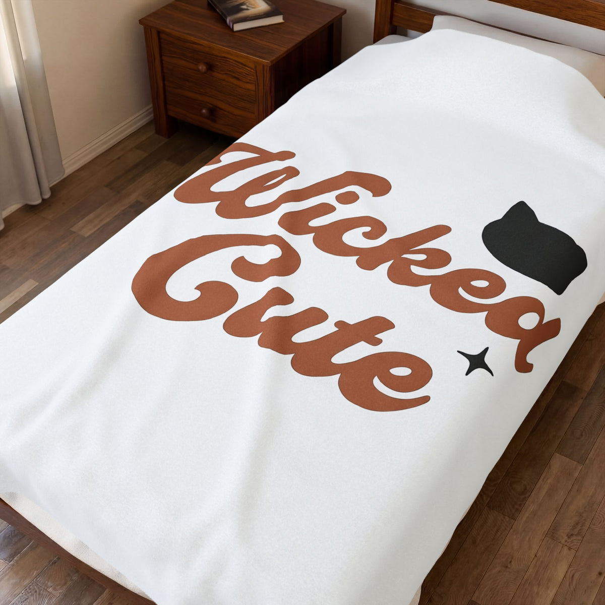 Feline Shape Blanket Halloween Style Gift Women Classic Blanket Cat Blanket Horror Fan Retro Blanket Fashion Graphic Simple Twinkles Blanket