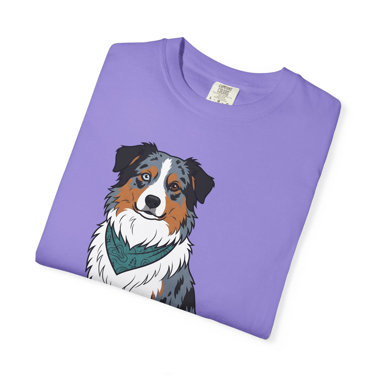 Australian Shepherd T-Shirt Dog Pet Gift Women Cartoon T-Shirt Blue Heeler T-Shirt Dog Fan Aussie Graphic Dog Design Vintage Bandana T-Shirt
