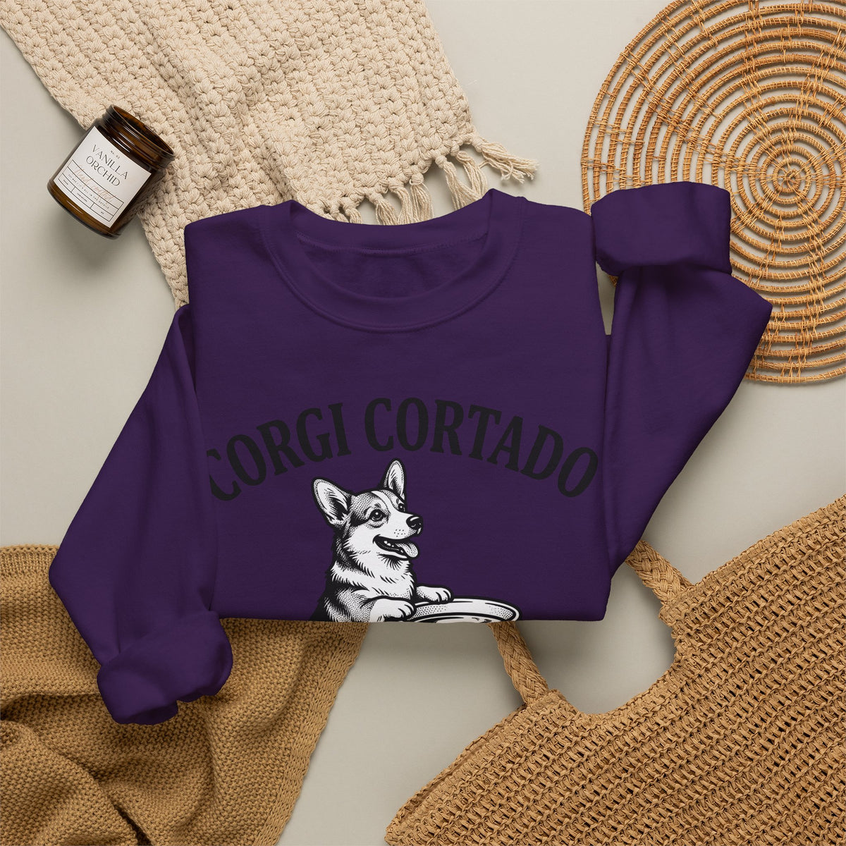 Corgi Sweatshirt Dog Cafe Gift Women Rustic Sweatshirt Pembroke Sweatshirt Dog Fan Country Sweatshirt Coffee Graphic Doodle Latte Cup Sweatshirt