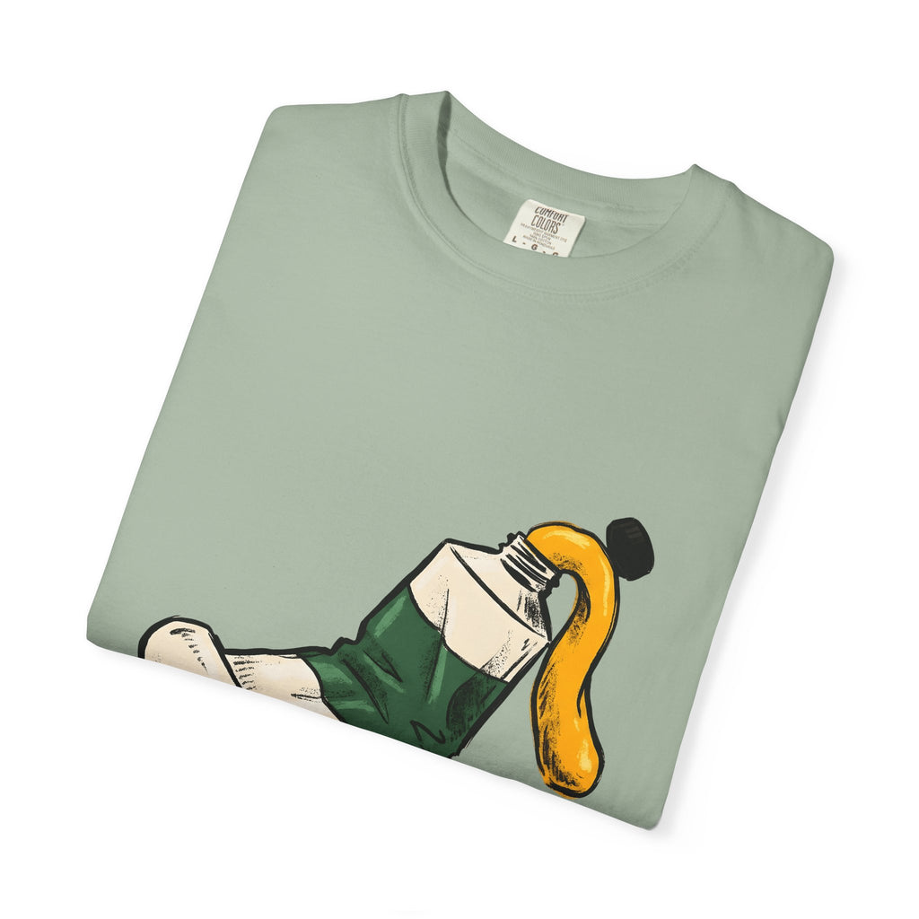 Paint Tube T-Shirt Art Canvas Gift Women Cartoon T-Shirt Paint Tube T-Shirt Artist Fan Artistic T-Shirt Canvas Graphic Line Art Paint Splash T-Shirt