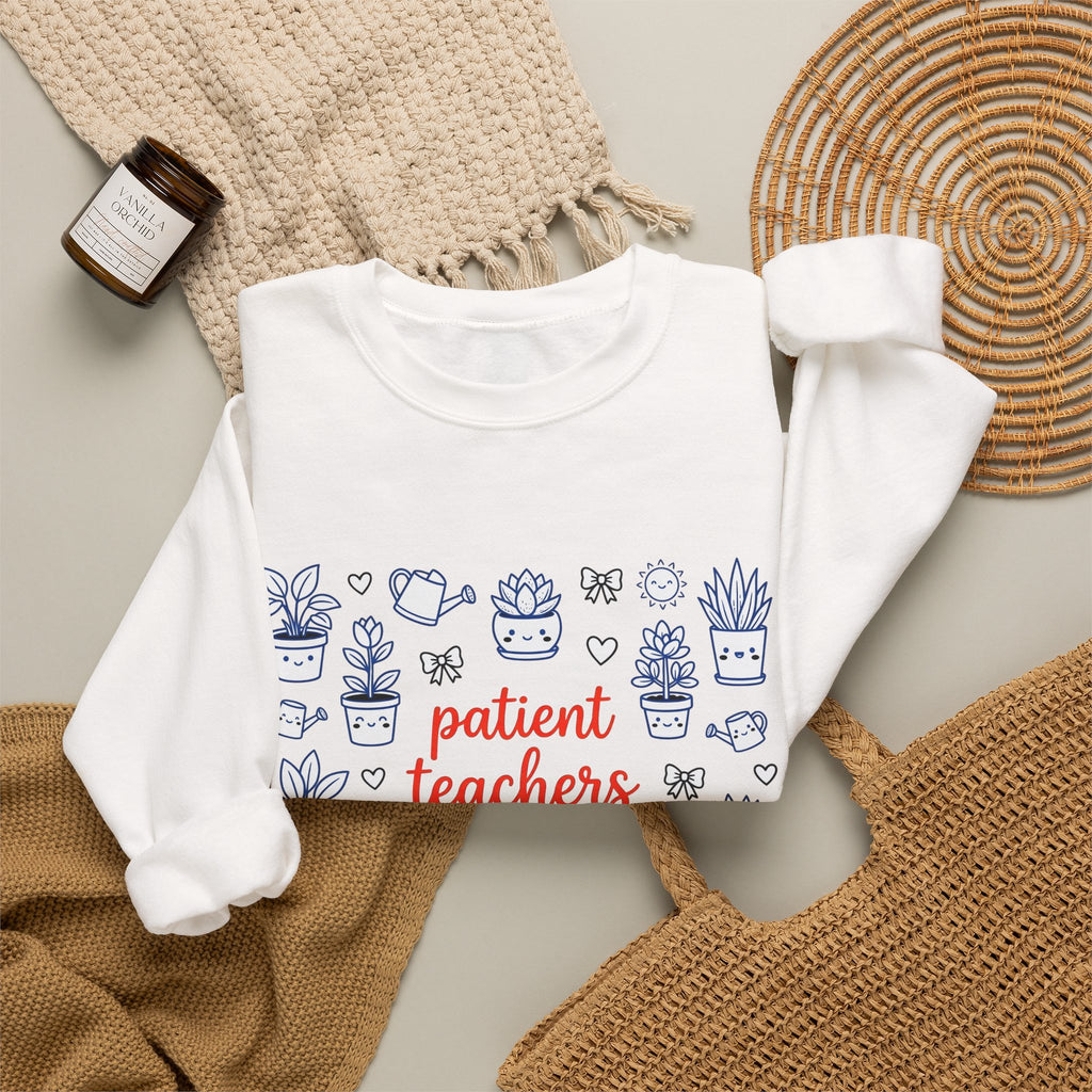 Adorable Succulents Sweatshirt Teacher Thankfulness Gift Women Sketch Sweatshirt Succulent Sweatshirt Educator Enthusiast Drawing Sweatshirt Gratitude Graphic
