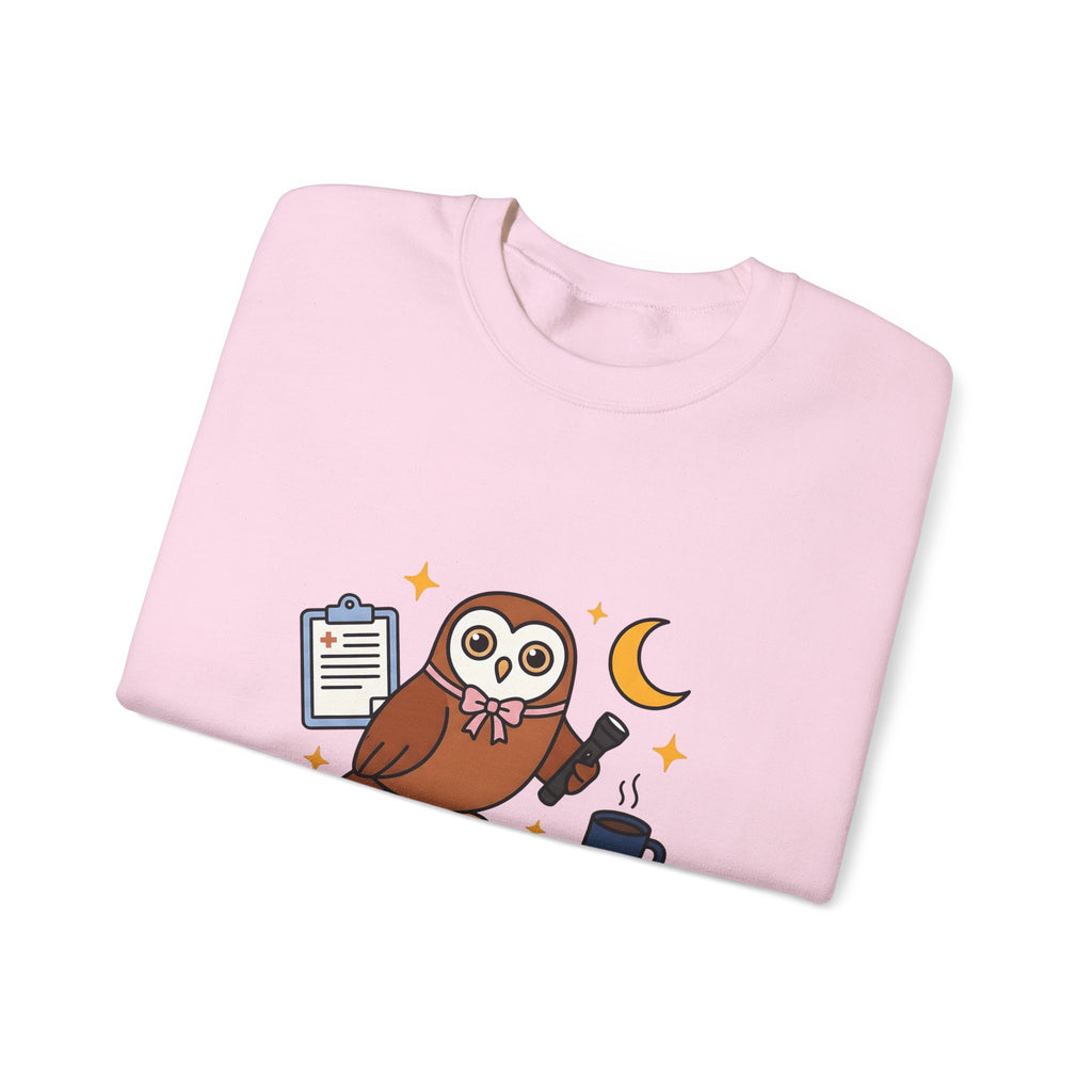 Owl Nurses Espresso Gift Comic Owl Sweatshirt