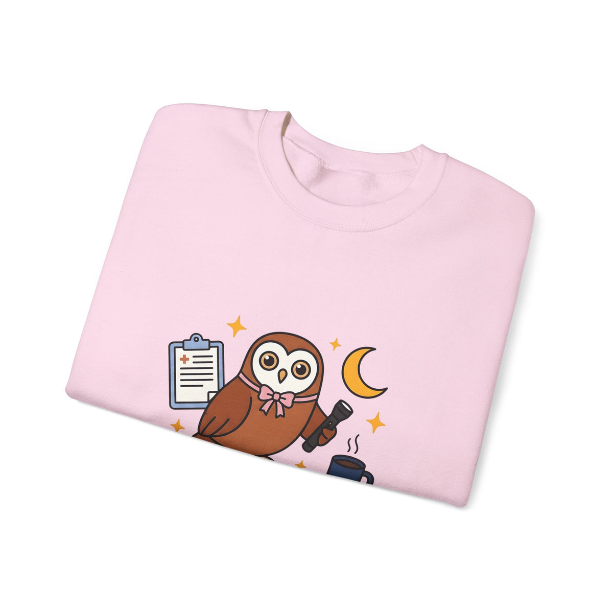 Owl Nurses Espresso Gift Comic Owl Sweatshirt