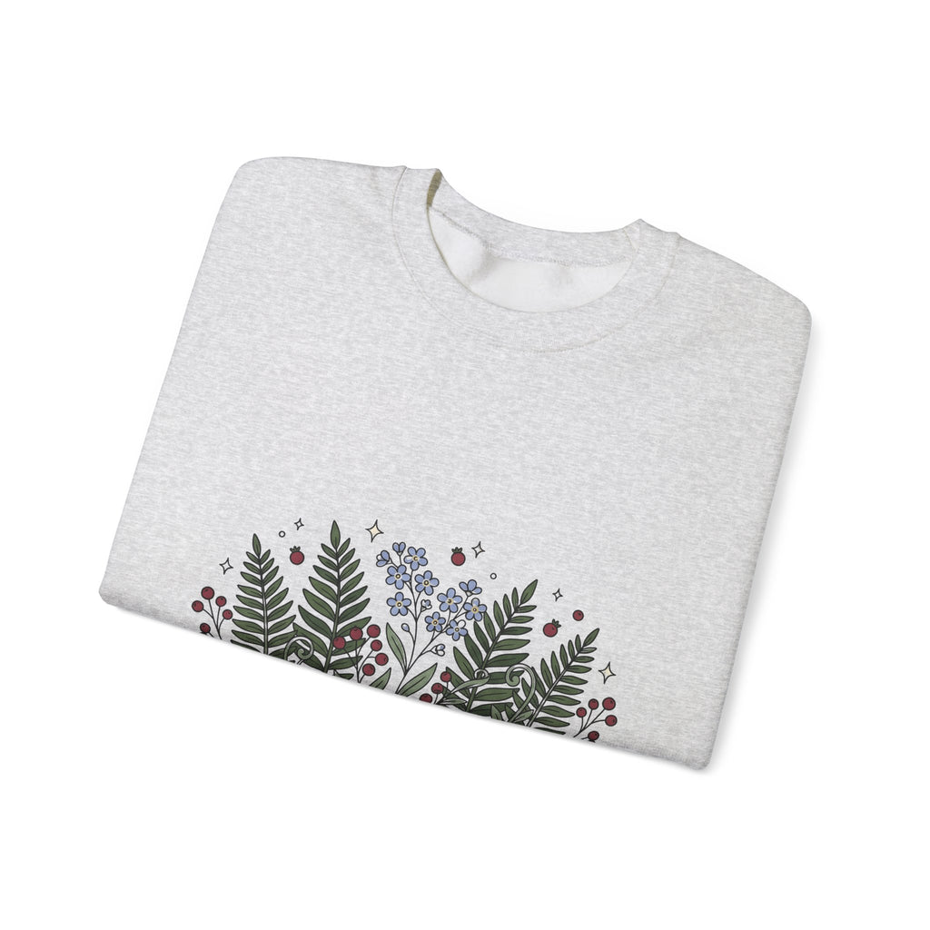 Botanical Floral Graphic Sweatshirt Aunt Family Gift Women Whimsical Sweatshirt Flower Sweatshirt Auntie Fan Boho Graphic Hand Drawn Stars Sweatshirt