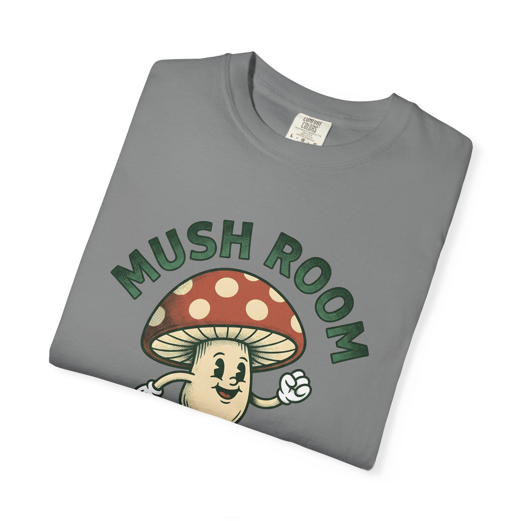 Funny Mushroom T-Shirt Funny Outdoors Gift Women Classic T-Shirt Toadstool T-Shirt Humor Fan Vintage T-Shirt Camping Graphic Hand Drawn Smiley Face