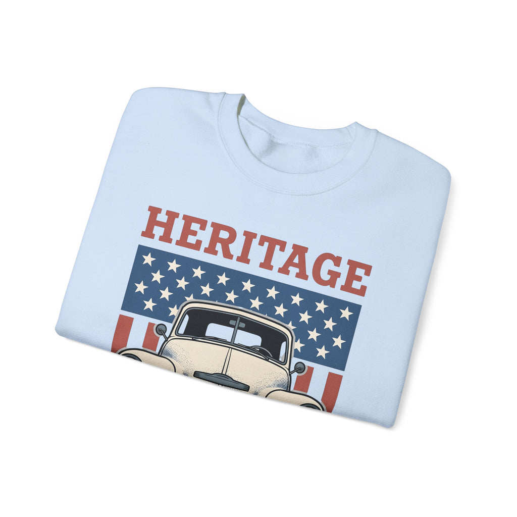 Antique Lorry Sweatshirt America Liberty Gift Women Retro Sweatshirt Truck Sweatshirt Patriot Enthusiast Vintage Sweatshirt Freedom Graphic Line Art Flag