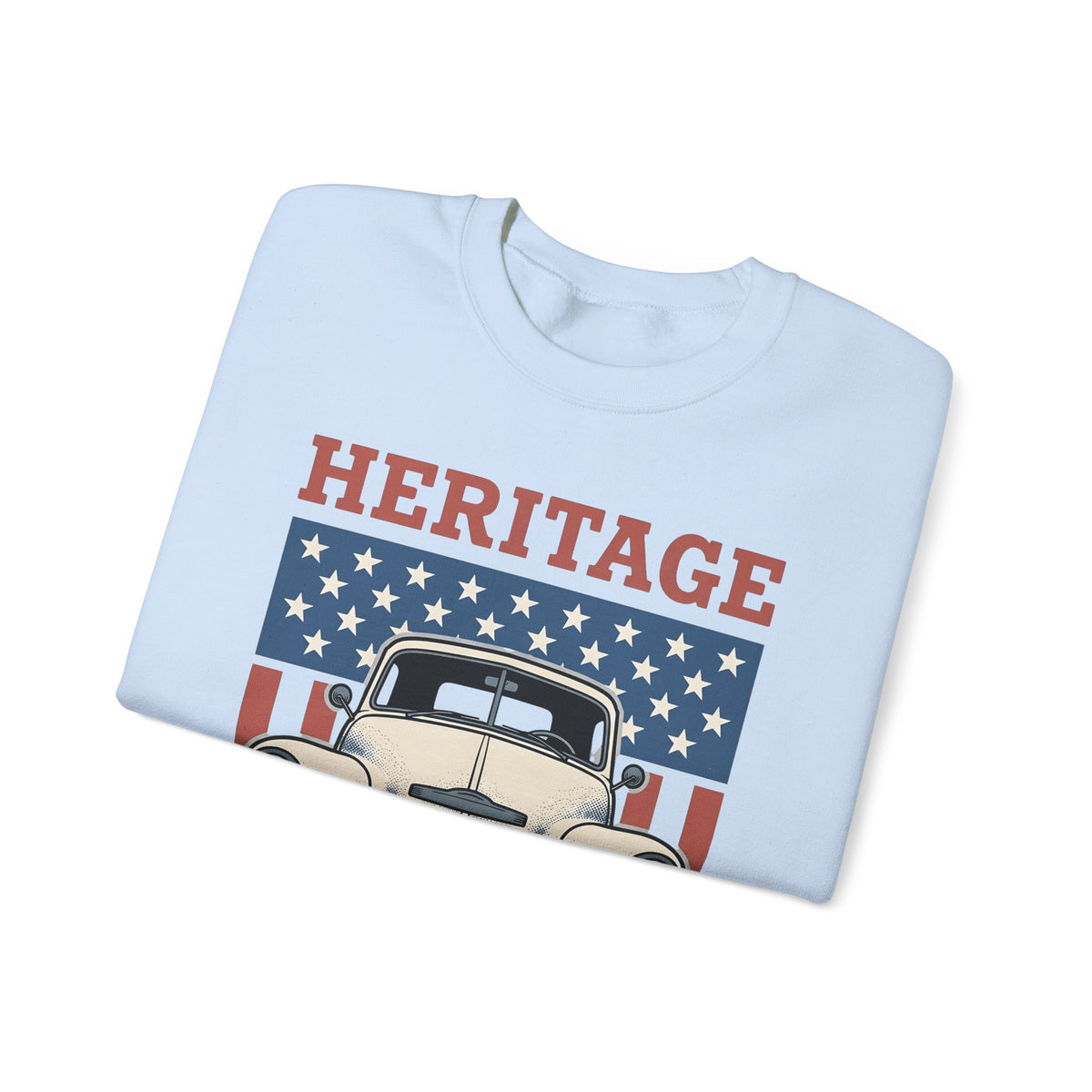 Antique Lorry Sweatshirt America Liberty Gift Women Retro Sweatshirt Truck Sweatshirt Patriot Enthusiast Vintage Sweatshirt Freedom Graphic Line Art Flag