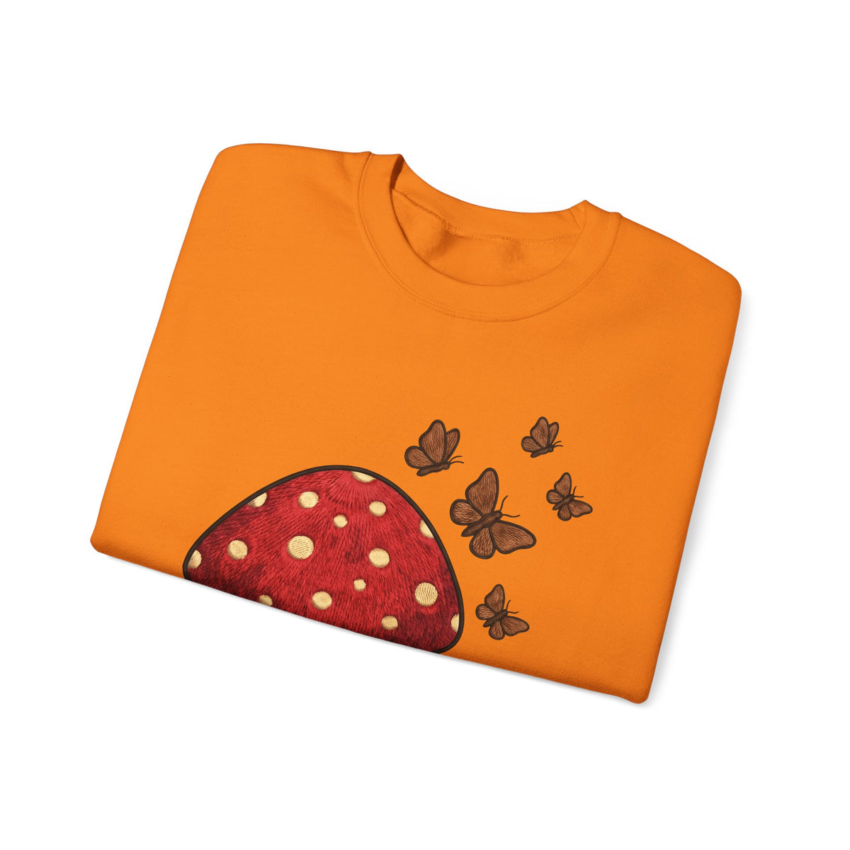 Shroom Sweatshirt Boho Chic Environment Gift Women Applique Sweatshirt Mushroom Sweatshirt Hippie Fan Embroidered Sweatshirt Eco Graphic Old-Fashioned