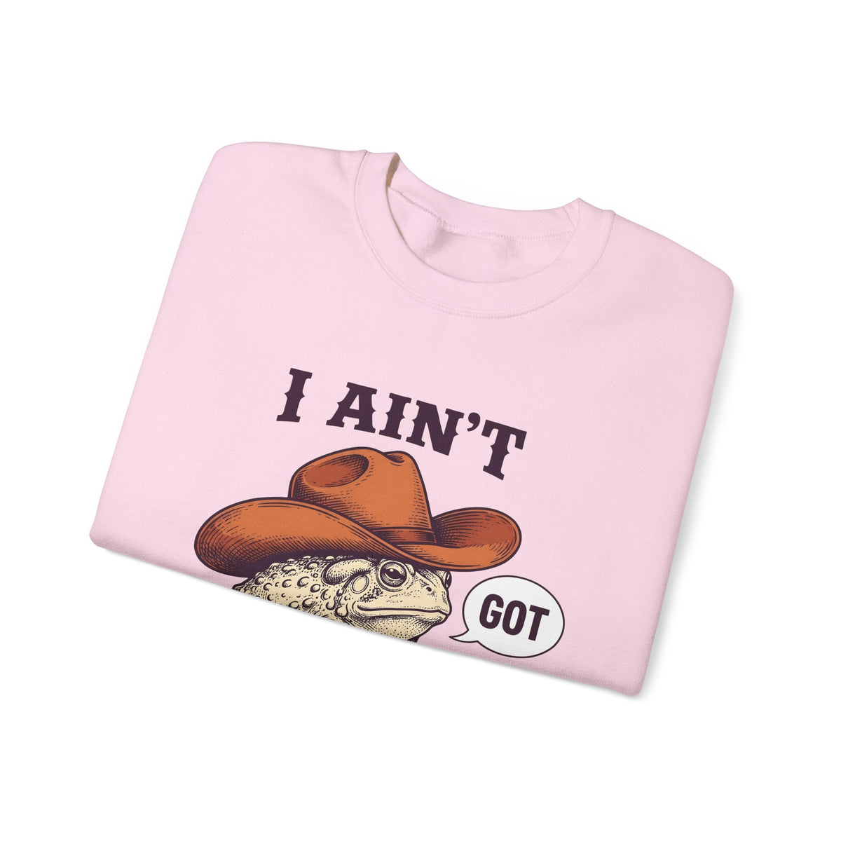 Ranch Frog Funny Critter Gift Classic Toad Humor Fan Retro Animal Doodle Talk Bubble Sweatshirt