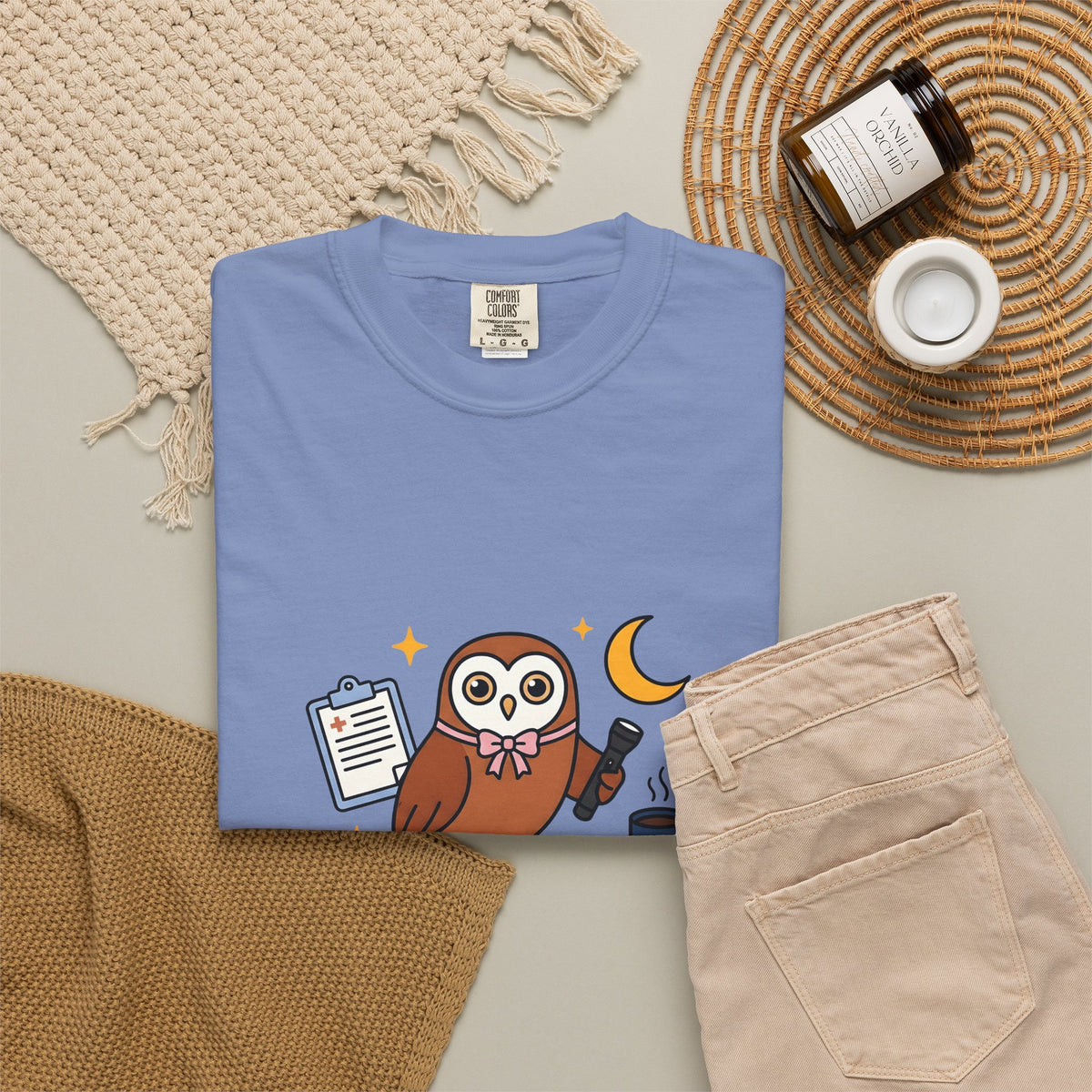 Owl Nurses Espresso Gift Comic Owl T-Shirt