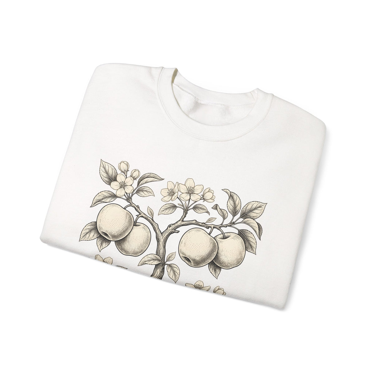 Apple Tree Sweatshirt Cottagecore Nature Gift Women Botanical Sweatshirt Apple Sweatshirt Rustic Fan Floral Sweatshirt Environmental Graphic Vintage Blossom