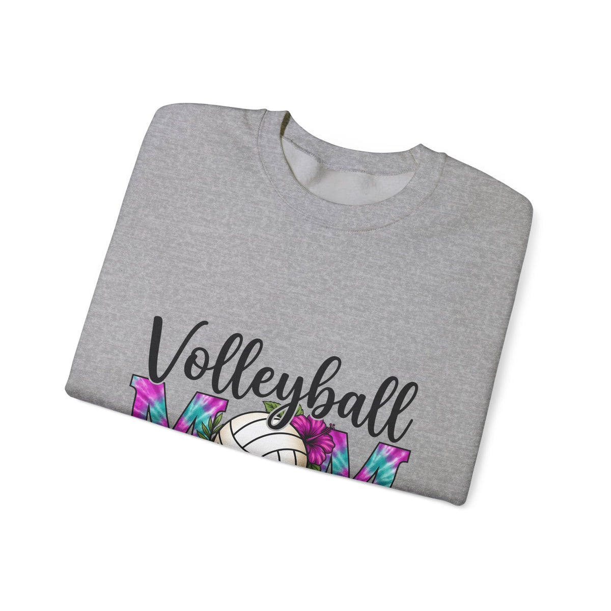 Volleyball Floral Sweatshirt Volleyball Mom Sports Gift Women Tie Dye Sweatshirt Volleyball Sweatshirt Volleyball Enthusiast Batik Sweatshirt Athletic Graphic