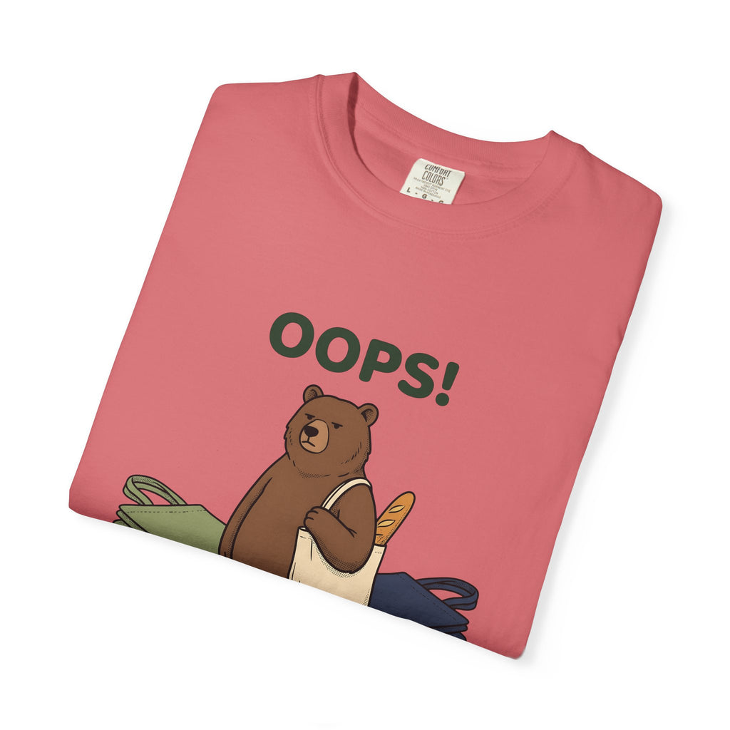 Bear Canvas T-Shirt T-Shirt Funny Critter Gift Women Doodle T-Shirt T-Shirt T-Shirt Humor Fan Cartoon T-Shirt Animal Graphic Sketch Baked Bread T-Shirt