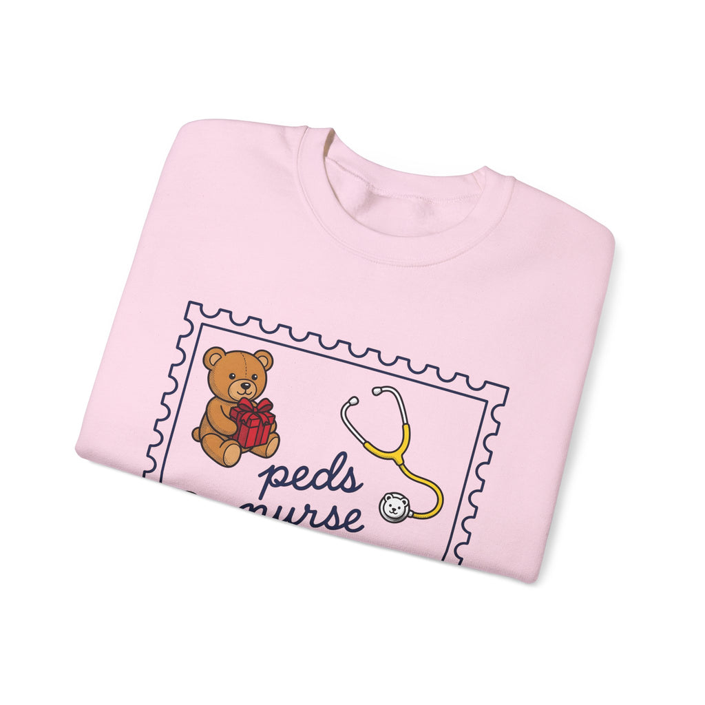 Teddy Bear Sweatshirt Nurse Christmas Gift Women Cartoon Sweatshirt Teddy Sweatshirt Healthcare Enthusiast Comic Sweatshirt Winter Graphic Retro Stethoscope