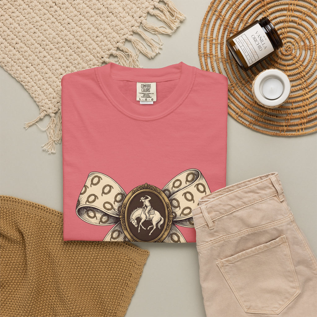 Rodeo Girl T-Shirt Cowgirl Equine Gift Women Retro T-Shirt Cowgirl