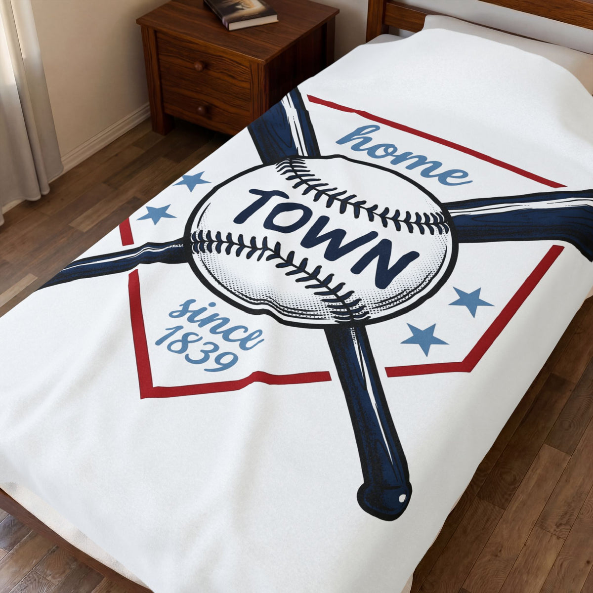 Baseball Graphic Blanket America/4th Of July Sports Gift Women Vintage Blanket Baseball Blanket Patriot Fan Distressed Blanket Athletic Graphic