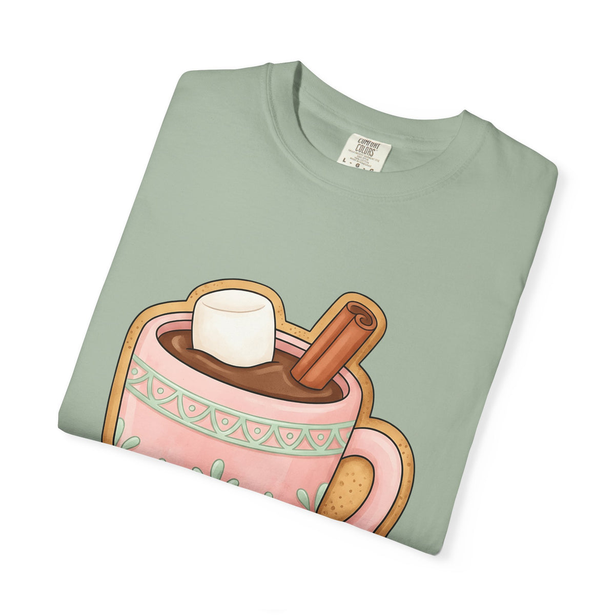 Cozy Hot Cocoa Christmas Comfort Gift Delightful Hot Chocolate Winter Fan Charming Cartoon T-Shirt