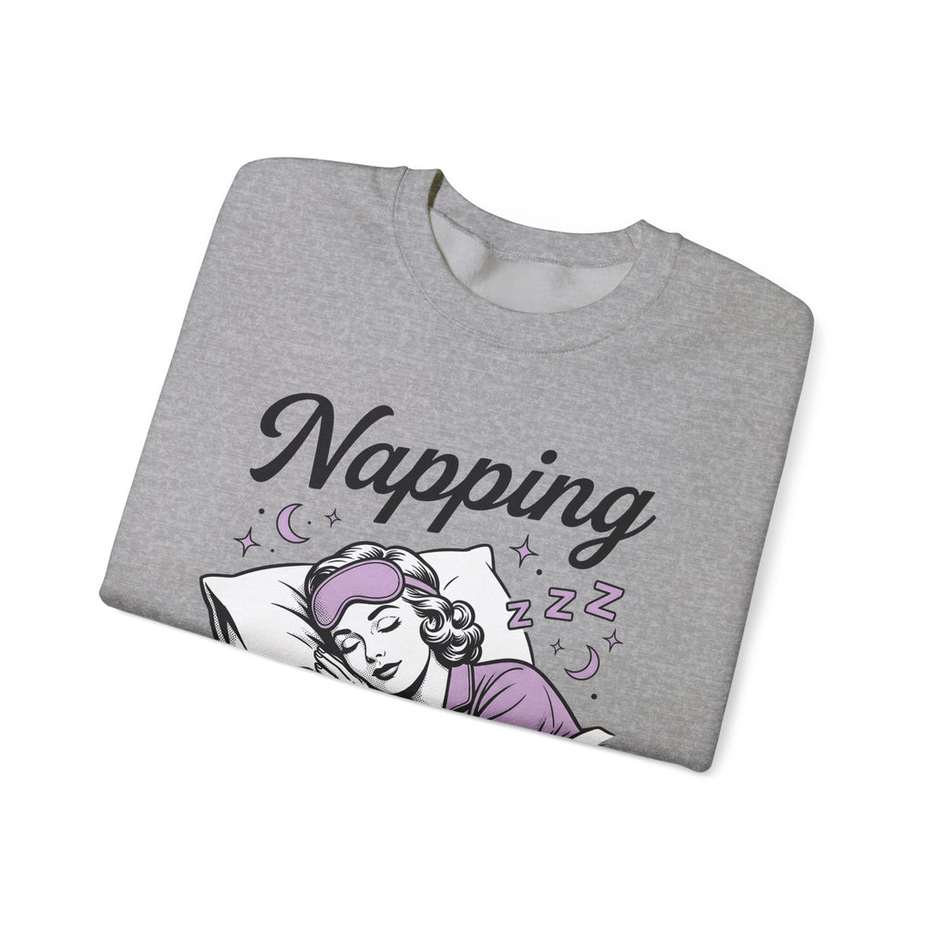 Sleeping Girl Sweatshirt Funny Bedtime Gift Women Antique Sweatshirt Slumbering Girl Sweatshirt Humor Fan Vintage Sweatshirt Sleep Graphic Classic Clock Sweatshirt