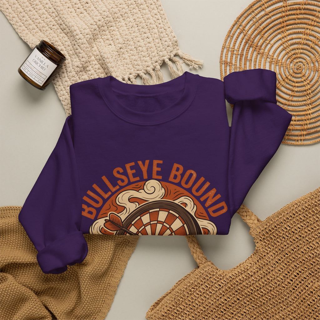 Darts Board Sweatshirt Sports Satire Gift Women Throwback Sweatshirt Dartboard Sweatshirt Athlete Fan Vintage Sweatshirt Parody Graphic Heritage Throwing Dart