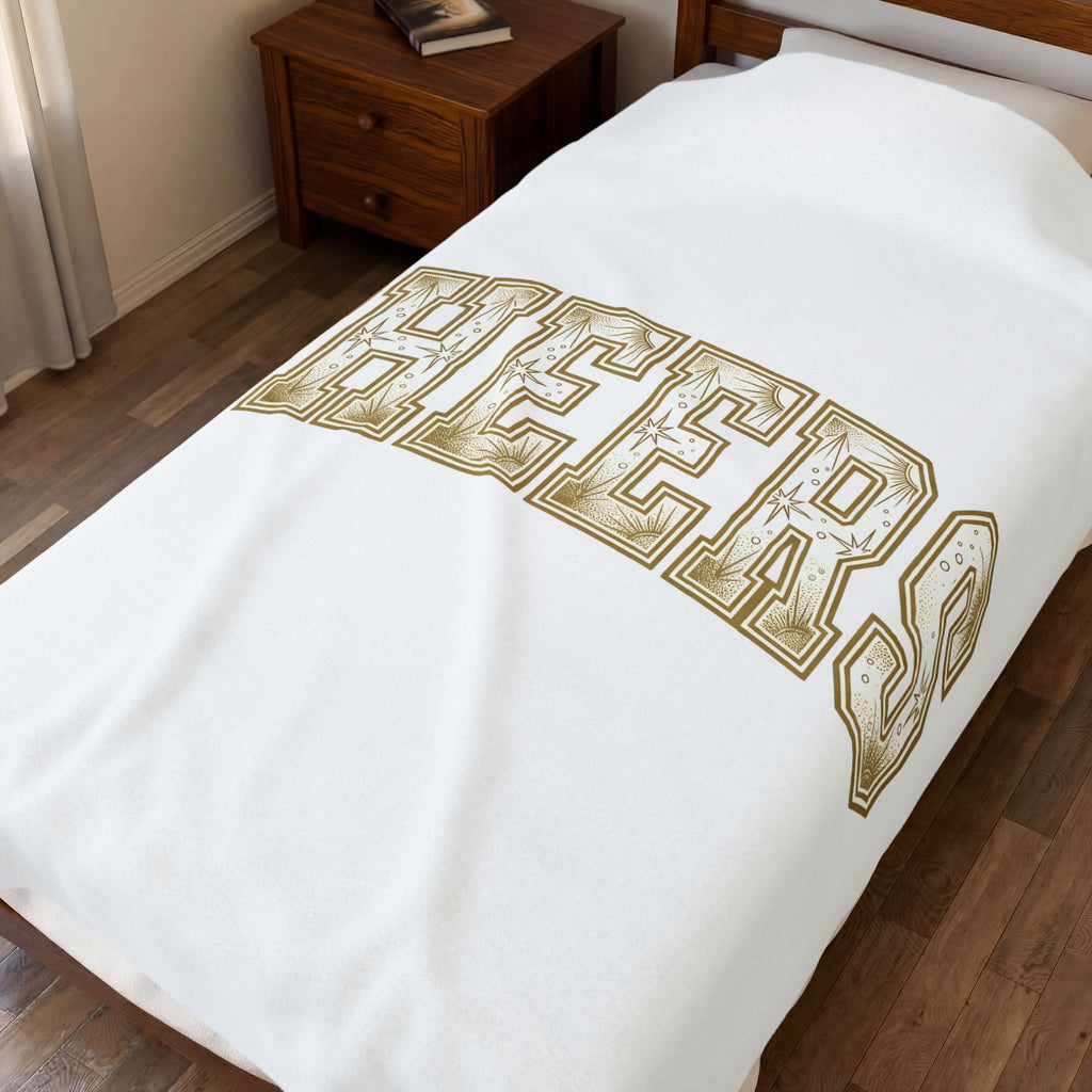 Festive Lettering Holiday Gathering Gift Cheerful Typography Christmas Fan Hand Lettering Party Blanket