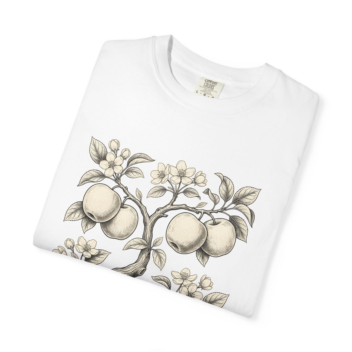 Apple Tree T-Shirt Cottagecore Nature Gift Women Botanical T-Shirt Apple T-Shirt Rustic Fan Floral T-Shirt Environmental Graphic Vintage Blossom