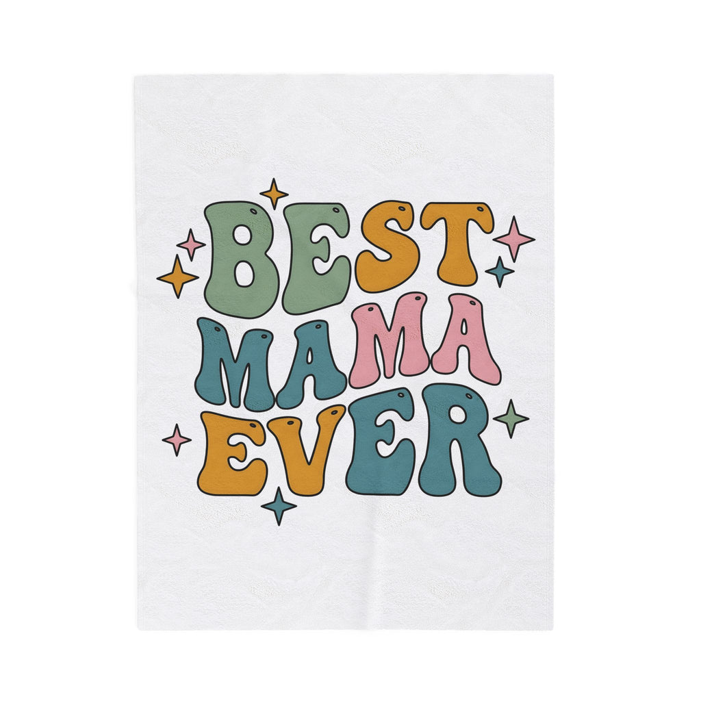 Funky Lettering Blanket Moms Household Gift Women Vintage Blanket Typography Blanket Motherhood Fan Retro Blanket Home Graphic Neon Sparkles Blanket