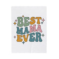 Funky Lettering Blanket Moms Household Gift Women Vintage Blanket Typography Blanket Motherhood Fan Retro Blanket Home Graphic Neon Sparkles Blanket
