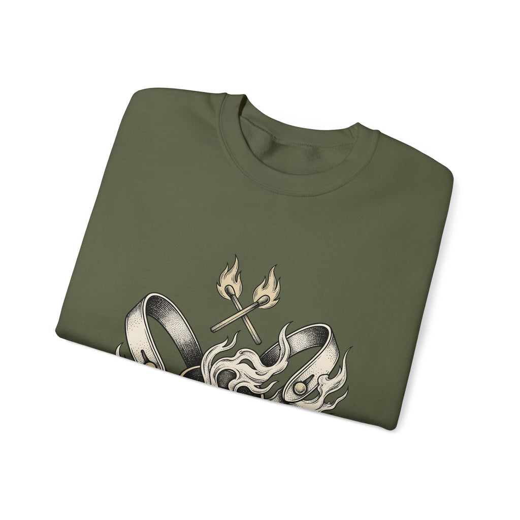 Rodeo Spurs Sweatshirt Cowgirl Country Gift Women Neo Traditional Sweatshirt Spurs Sweatshirt Cowboy Fan Western Sweatshirt Rural Graphic Old School Flame