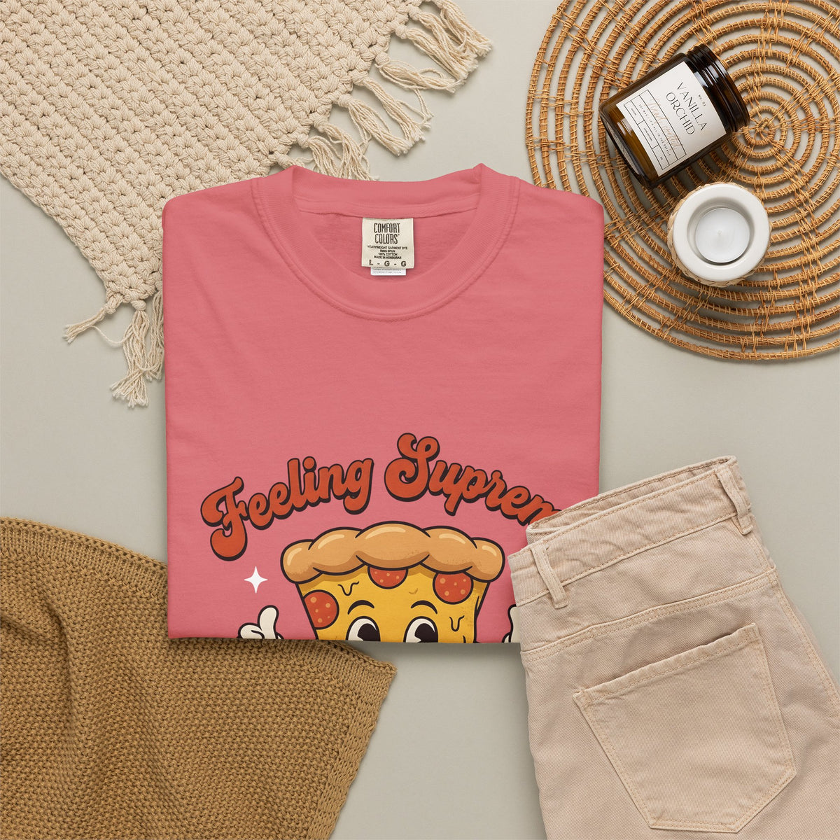 Pizza Cartoon T-Shirt Pizza Food Gift Women Cute T-Shirt Pizza T-Shirt Pizza Fan Kawaii T-Shirt Cuisine Graphic Retro Stars T-Shirt