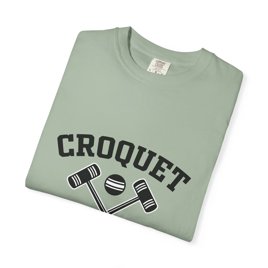 Croquet Mallets Croquet Game Gift Bold Mallet Croquet Fan Bold Sport Vintage Ball T-Shirt
