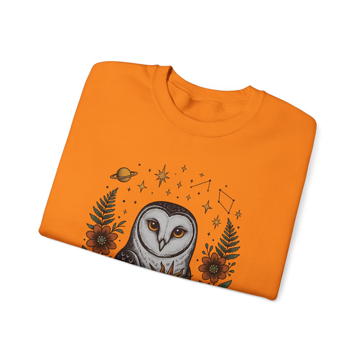 Owl Sun Boho Chic Nature Gift Boho Hoot Bohemian Fan Hippie Environmental Vintage Floral Sweatshirt