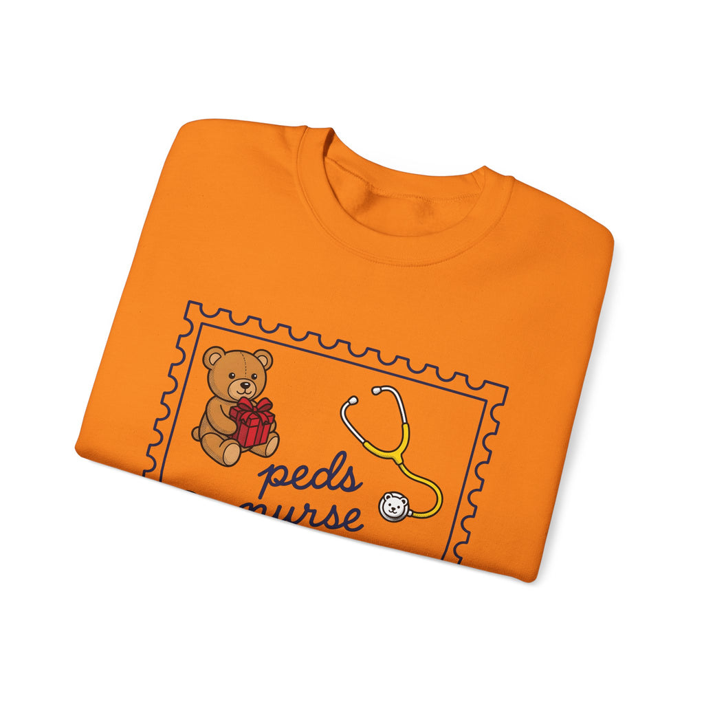 Teddy Bear Sweatshirt Nurse Christmas Gift Women Cartoon Sweatshirt Teddy Sweatshirt Healthcare Enthusiast Comic Sweatshirt Winter Graphic Retro Stethoscope