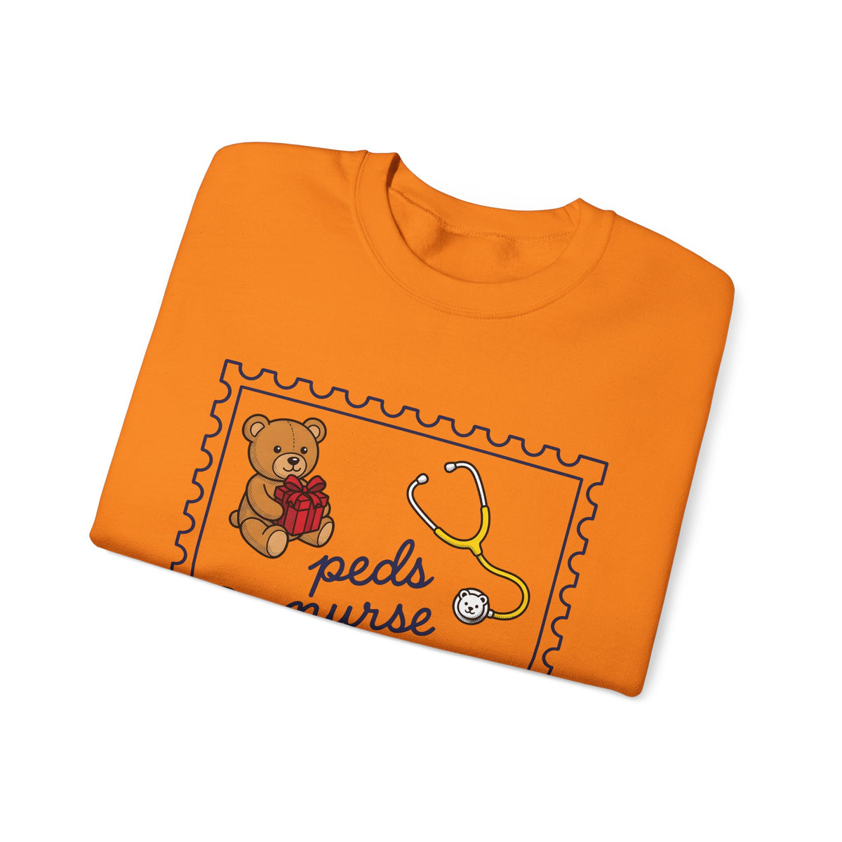 Teddy Bear Sweatshirt Nurse Christmas Gift Women Cartoon Sweatshirt Teddy Sweatshirt Healthcare Enthusiast Comic Sweatshirt Winter Graphic Retro Stethoscope