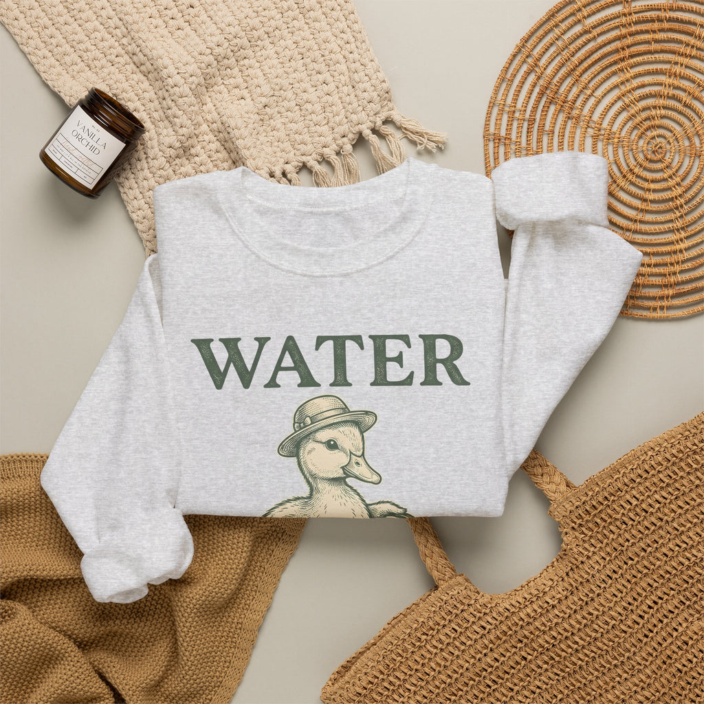 Duck Flower Pot Sweatshirt Easter Landscaping Gift Women Old School Sweatshirt Planter Sweatshirt Easter Fan Vintage Sweatshirt Gardening Graphic Doodle Cap