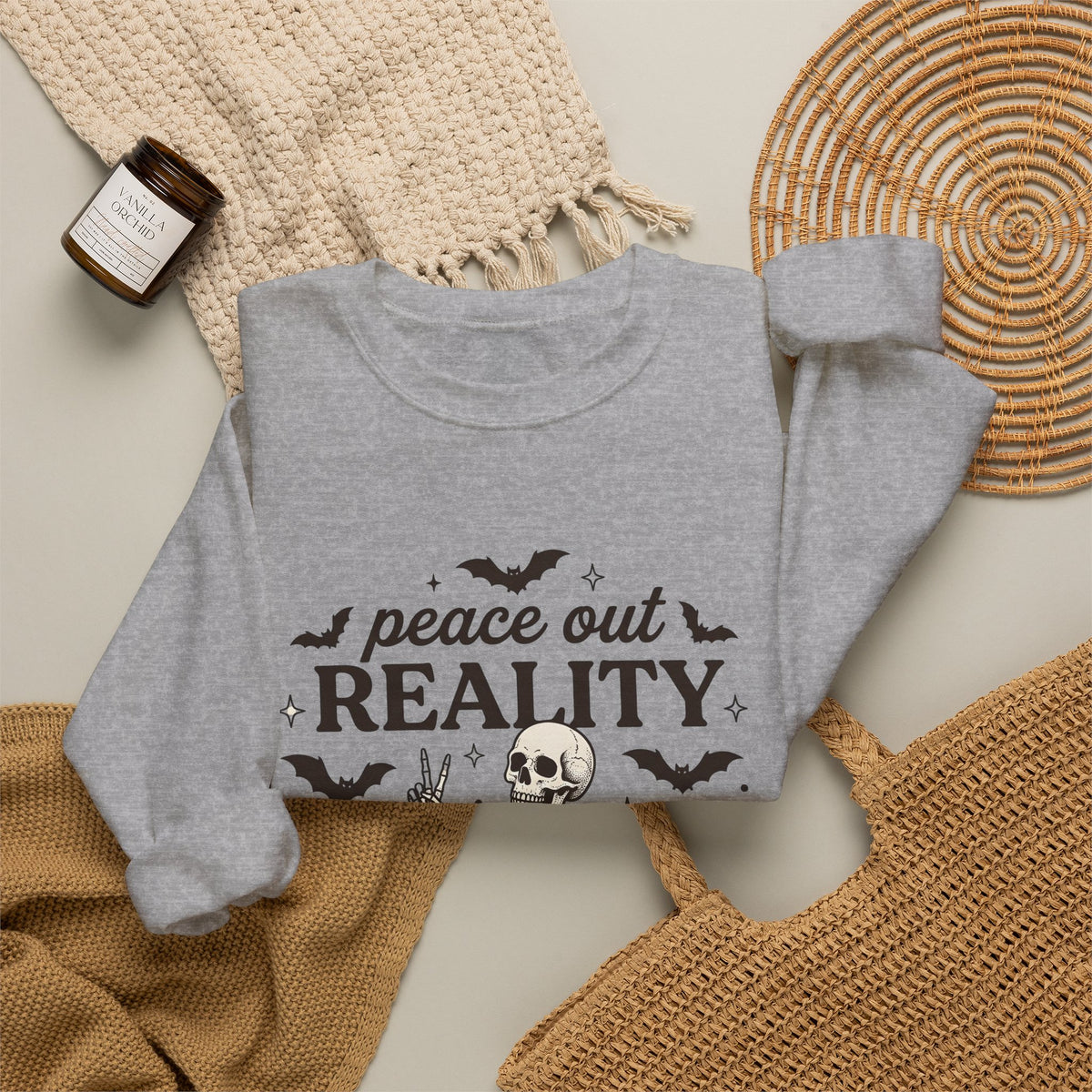 Skeleton Graphic Sweatshirt Funny Halloween Gift Women Gothic Sweatshirt Bones Sweatshirt Humor Fan Dark Sweatshirt Spooky Graphic Vintage Bat Sweatshirt
