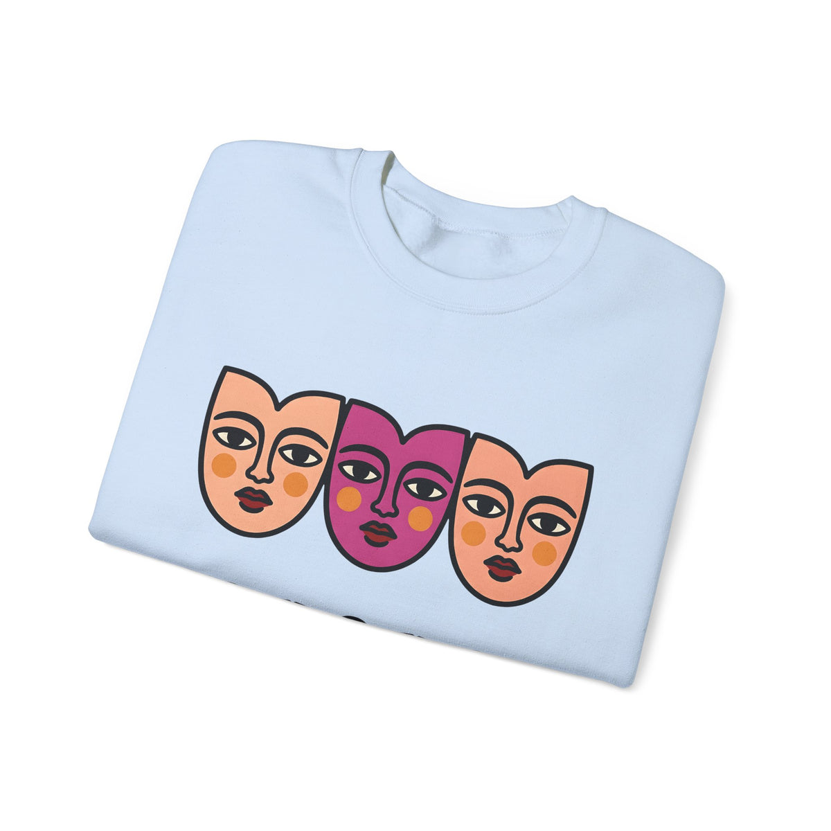 Abstract Faces Sweatshirt Abstract Art Gift Women Modern Sweatshirt Faces Sweatshirt Art Fan Contemporary Sweatshirt Artistic Graphic Minimal Bold Outlines