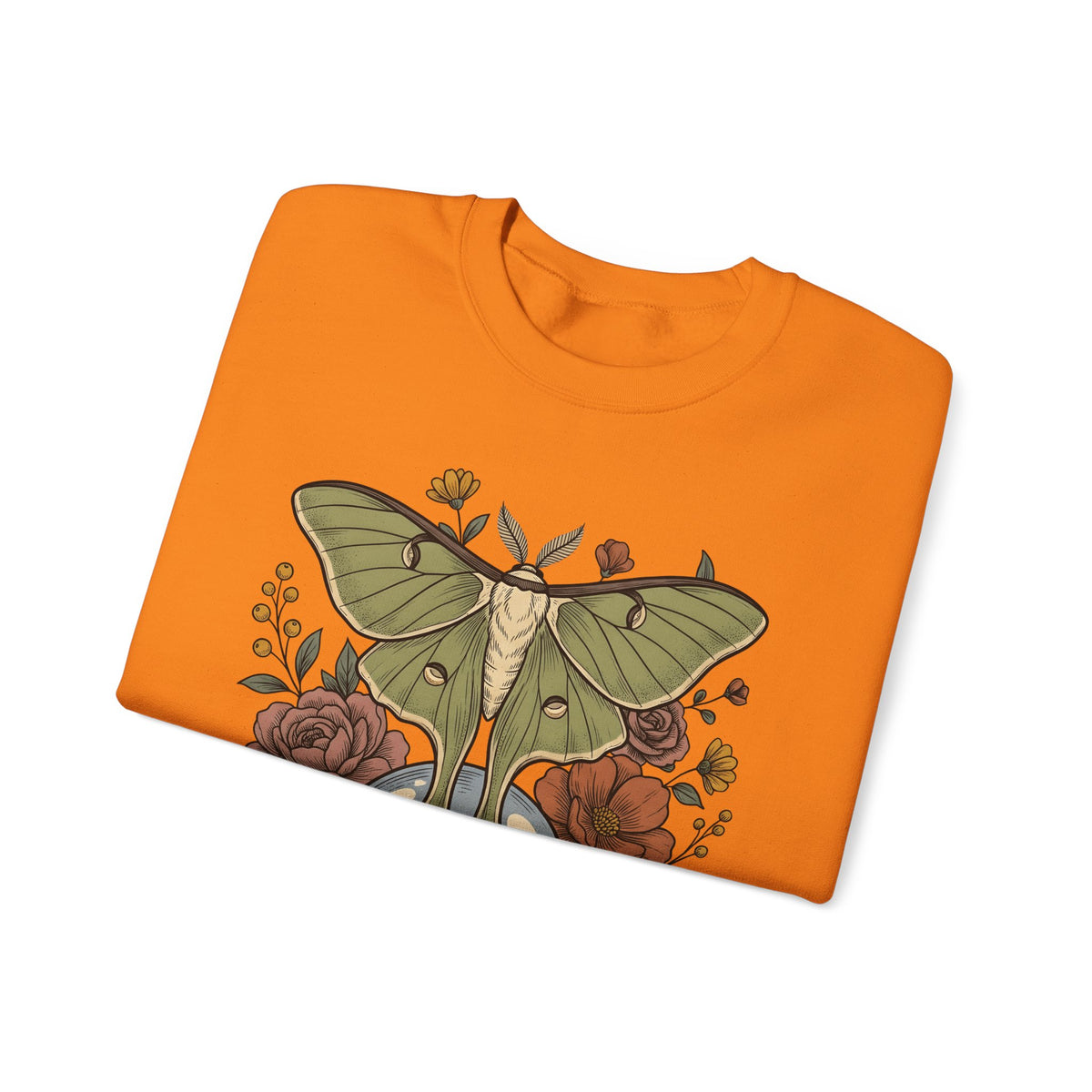 Luna Butterfly Sweatshirt Halloween Occult Gift Women Leaf Sweatshirt Butterfly Sweatshirt Horror Fan Spirit Sweatshirt Mystic Graphic Classic Magic Orb Sweatshirt