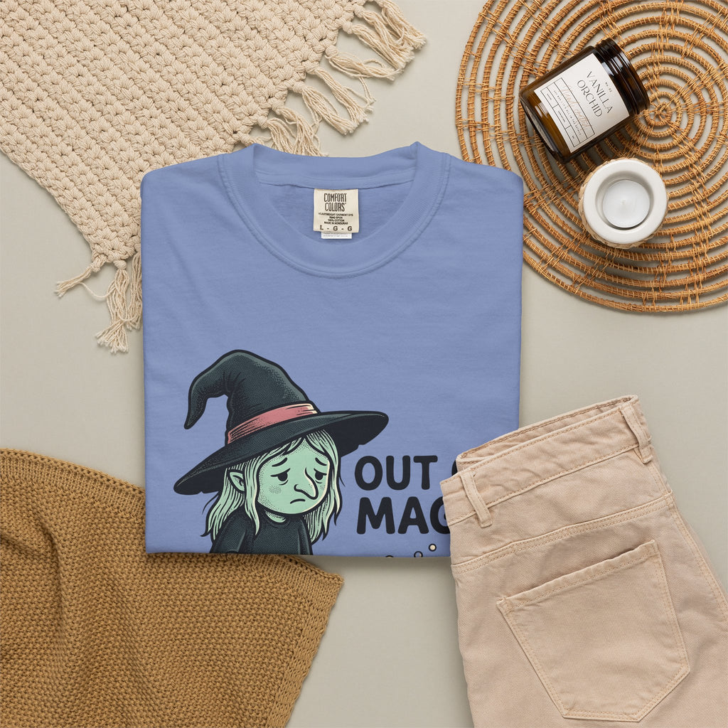 Magic Vacuum T-Shirt Halloween Joke Gift Women Hand Drawn T-Shirt Suction Machine T-Shirt Horror Fan Hand Drawn T-Shirt Prank Graphic Distressed