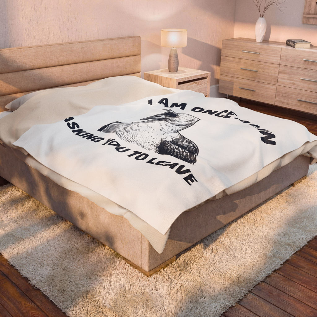 Seagull Graphic Blanket Funny Animal Gift Women Vintage Blanket Gull Blanket Humor Fan Retro Blanket Wildlife Graphic Hand Drawn Animal Blanket