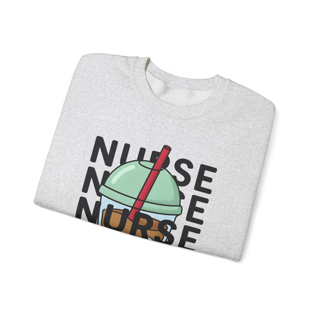 Chilled Coffee Cup Sweatshirt Nurses Beverage Gift Women Anime Sweatshirt Coffee Sweatshirt Sweatshirt Nurse Enthusiast Manga Sweatshirt Drink Graphic Line Art