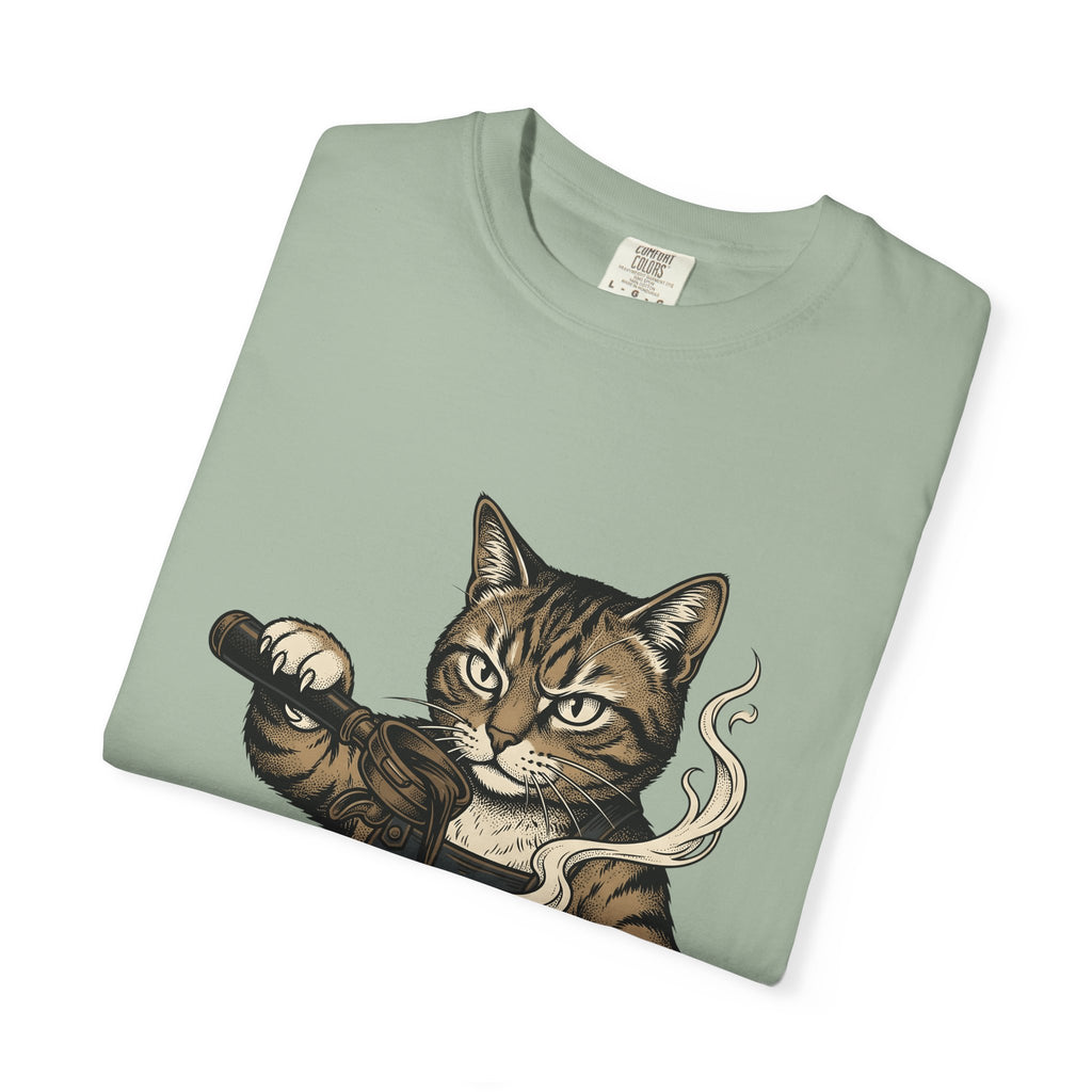 Coffee Cat T-Shirt Cat Espresso Gift Women Retro T-Shirt Kitty Cat T-Shirt Cat Fan Fifties T-Shirt Cappuccino Graphic Sketch Latte T-Shirt T-Shirt