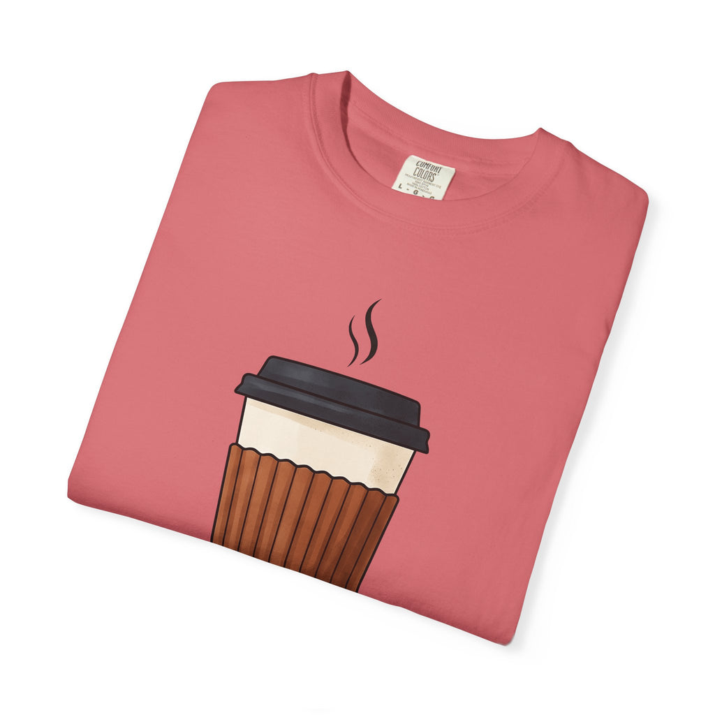 Coffee Cup Nurses Coffee Gift Modern Mug Nurse Enthusiast Contemporary Caffeine Minimalist Steam T-Shirt