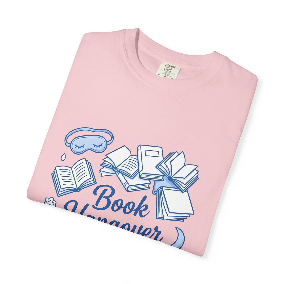 Book Stack T-Shirt Book Reading Gift Women Doodle T-Shirt Book Pile T-Shirt Bibliophile Fan Illustrated Graphic Bookworm Design Whimsical Sleep