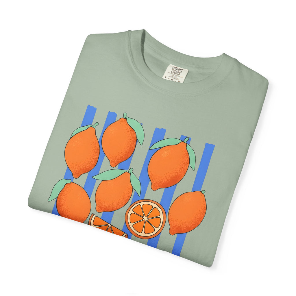 Lemon Fruit T-Shirt Drinks Vacation Gift Women Cartoon T-Shirt Citrus T-Shirt Beverage Fan Cocktail Graphic Classic Orange Segment T-Shirt