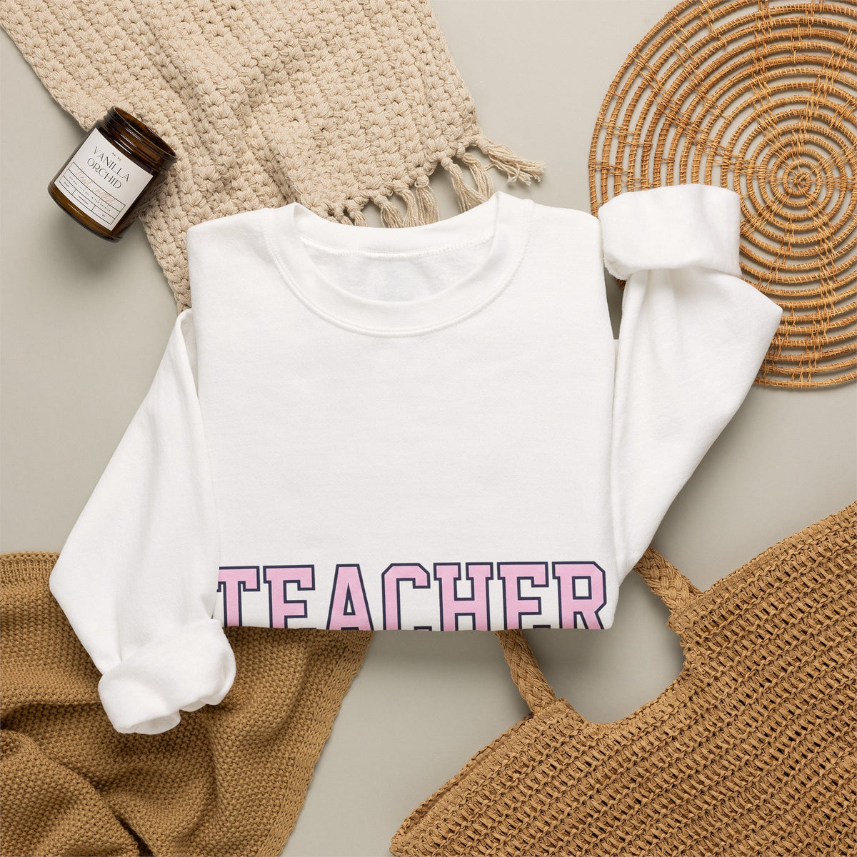 Bow Graphic Sweatshirt Teachers Appreciation Gift Women Bold Sweatshirt Bow Sweatshirt Educator Enthusiast Graphic Sweatshirt Gratitude Illustration Minimalist