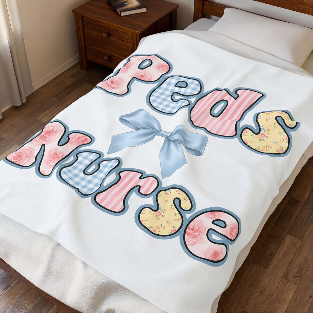 Botanical Letters Blanket Nurse Garden Gift Women Charming Blanket Alphabet Blanket Nursing Enthusiast Whimsical Blanket Gardening Graphic Hand