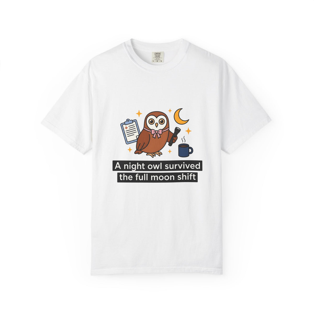 Owl Nurses Espresso Gift Comic Owl T-Shirt